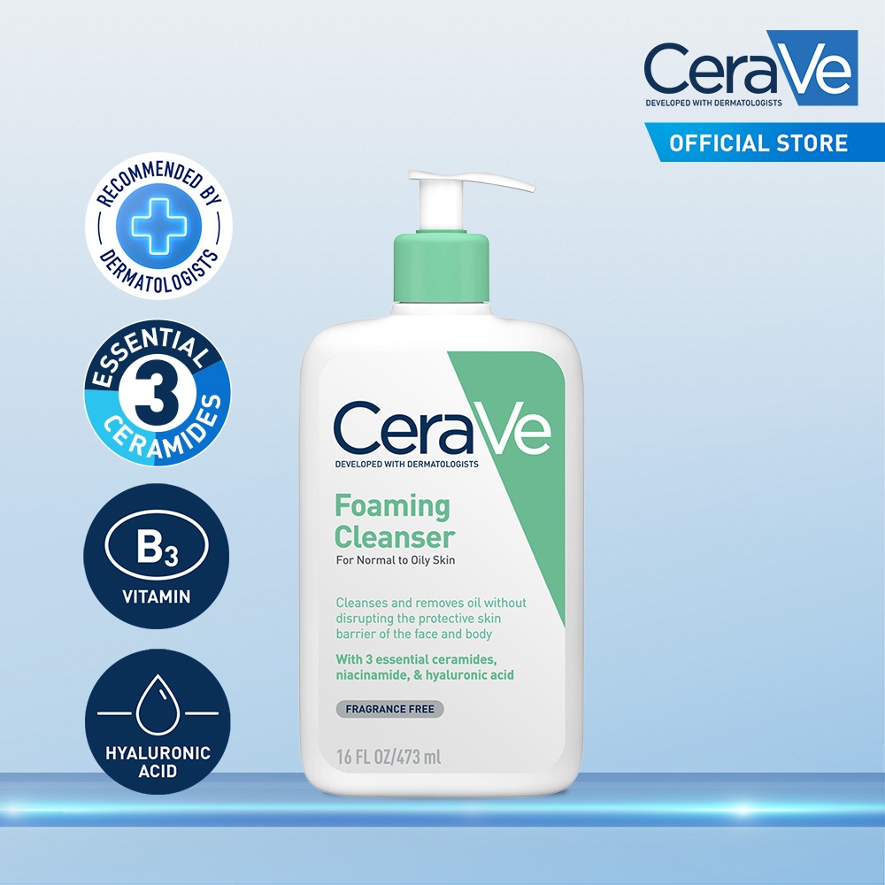 CeraVe Foaming Cleanser | Hydrate, calm & restore skin’ moisture ...