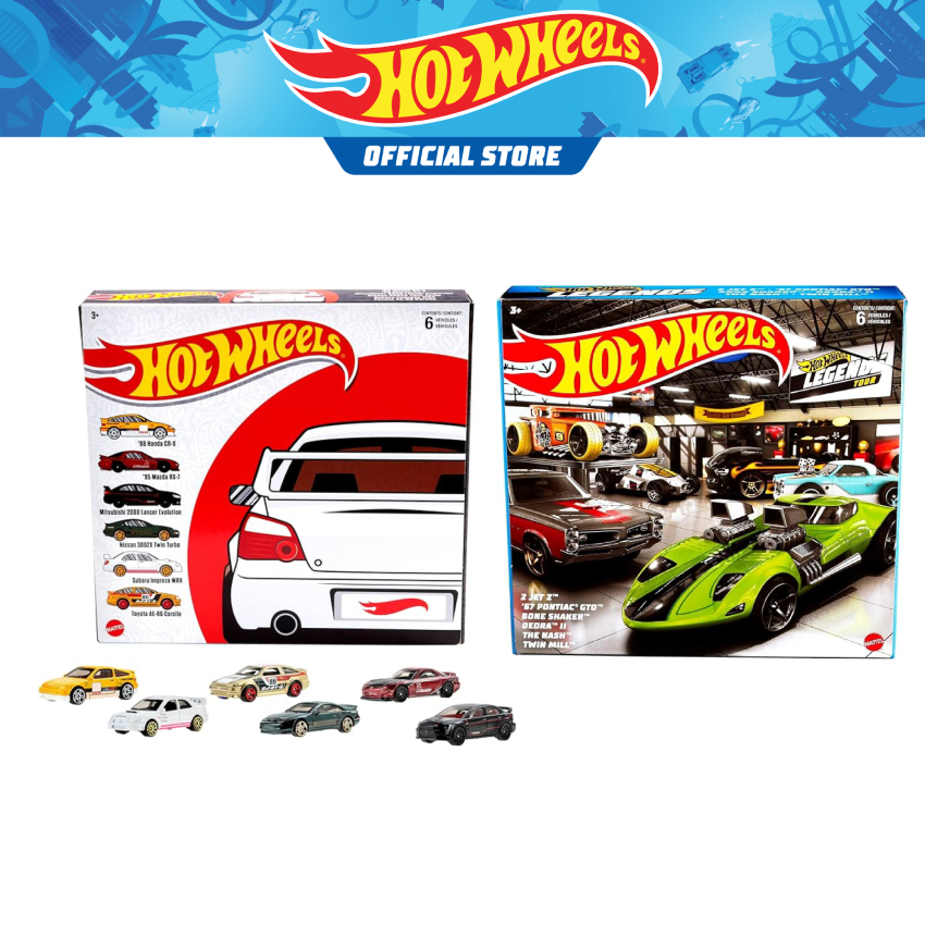 Hot Wheels Legends 6-Pack Toy Cars - 1:64 Scale With Real Decos, Rolling Wheels, Gift For Kids & Collectors - View #5