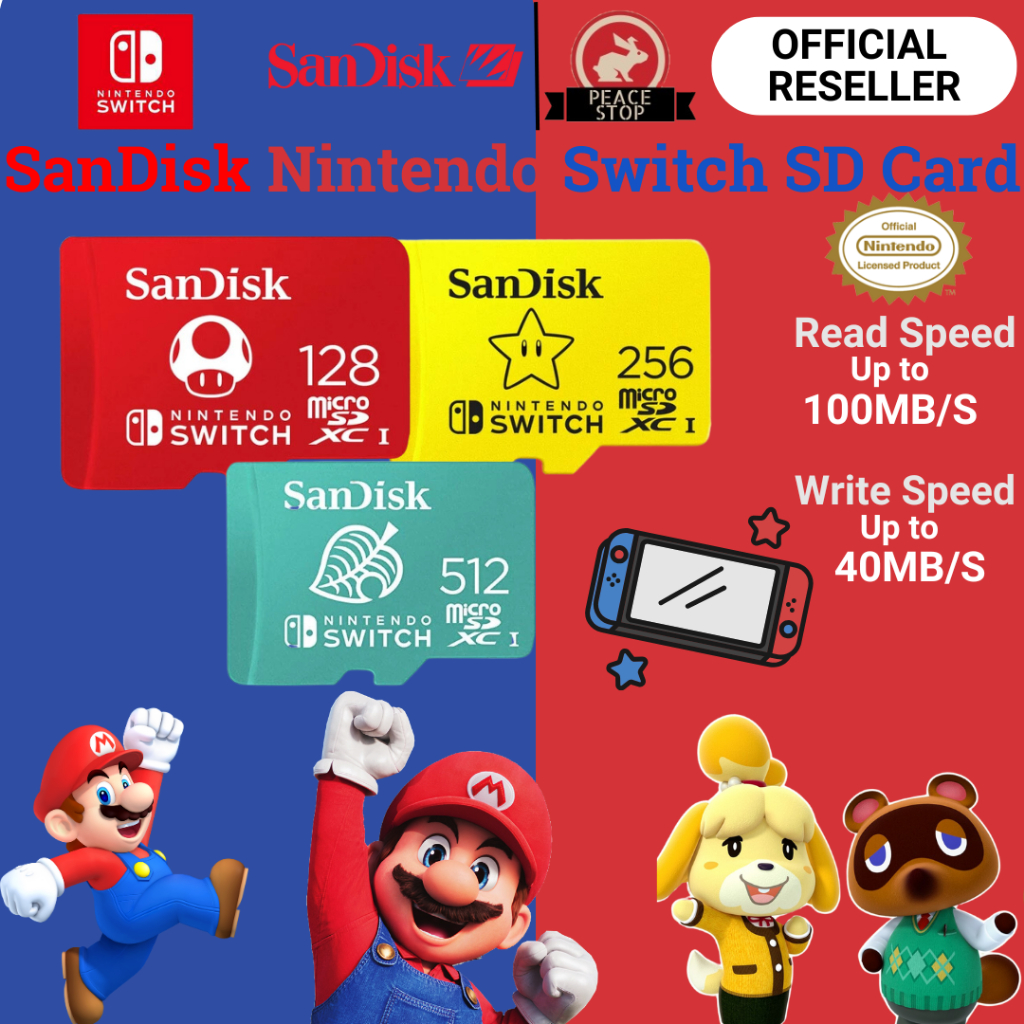 [SG Ready Stock] SanDisk Nintendo® Licensed microSDXC Micro Sd Card for ...
