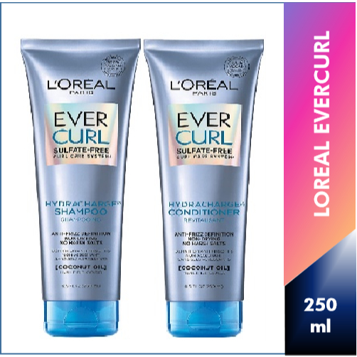 LOreal Paris Everpuree Evercurl Hydracharge Shampoo and Conditioner ...