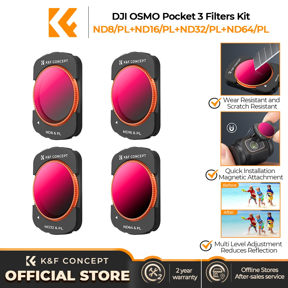 K&F CONCEPT for DJI OSMO POCKET ND(8+16+32+64)CPL 2-in-1