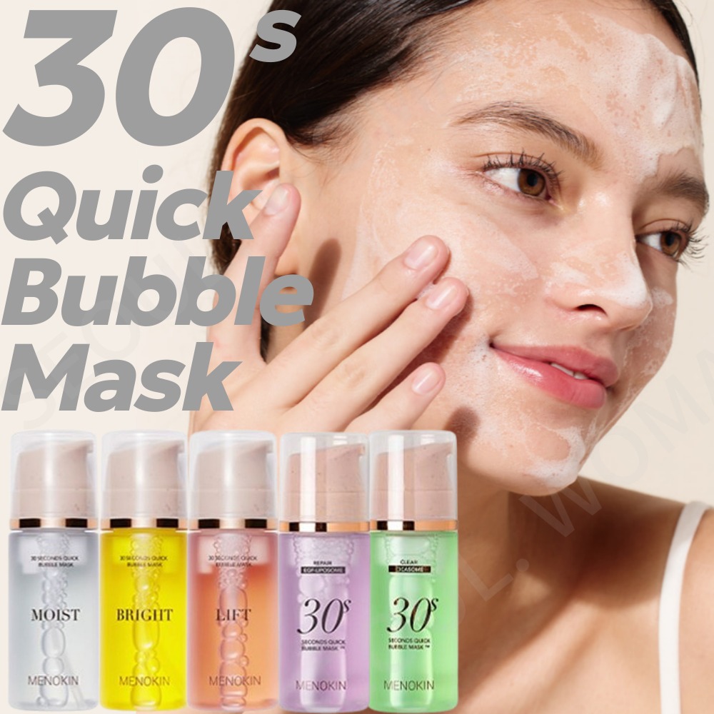 MENOKIN 30 Second Quick Bubble Mask 95ml - 5Type Lift, Bright, Repair ...