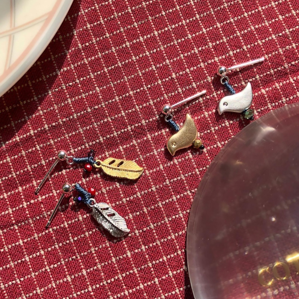 [CCNMADE] Handmade Thread Wish Women Silver Earrings / IN DREAM (7Type ...