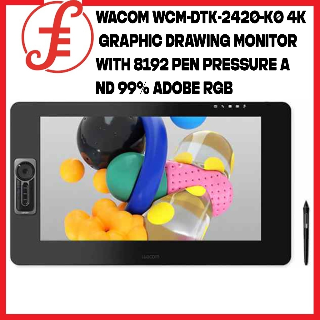 Wacom WCM-DTK-2420-K0 PEN | PEN & TOUCH Cintiq Pro 24 Pen Display | Shopee  Singapore