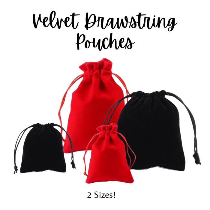 [SG Stock] 10pc Premium Velvet Drawstring Pouches for Jewelry Gifts ...