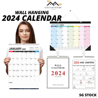 Wall Calendar 2024 2025 Multifunctional English Calendar Printing