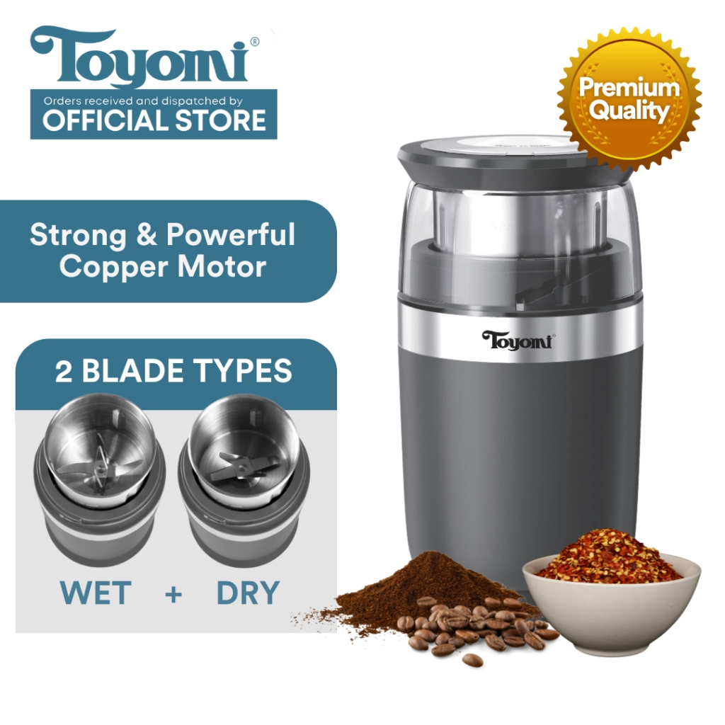 [NEW IN] Toyomi Wet & Dry 4-Blade and 6-Blade Cup Grinder for Dry and ...