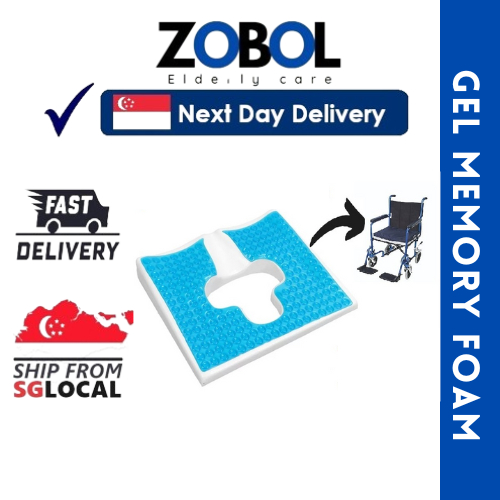 Gel Memory Foam Seat Cushion wheelchair cushion Hip Pain chair cushion