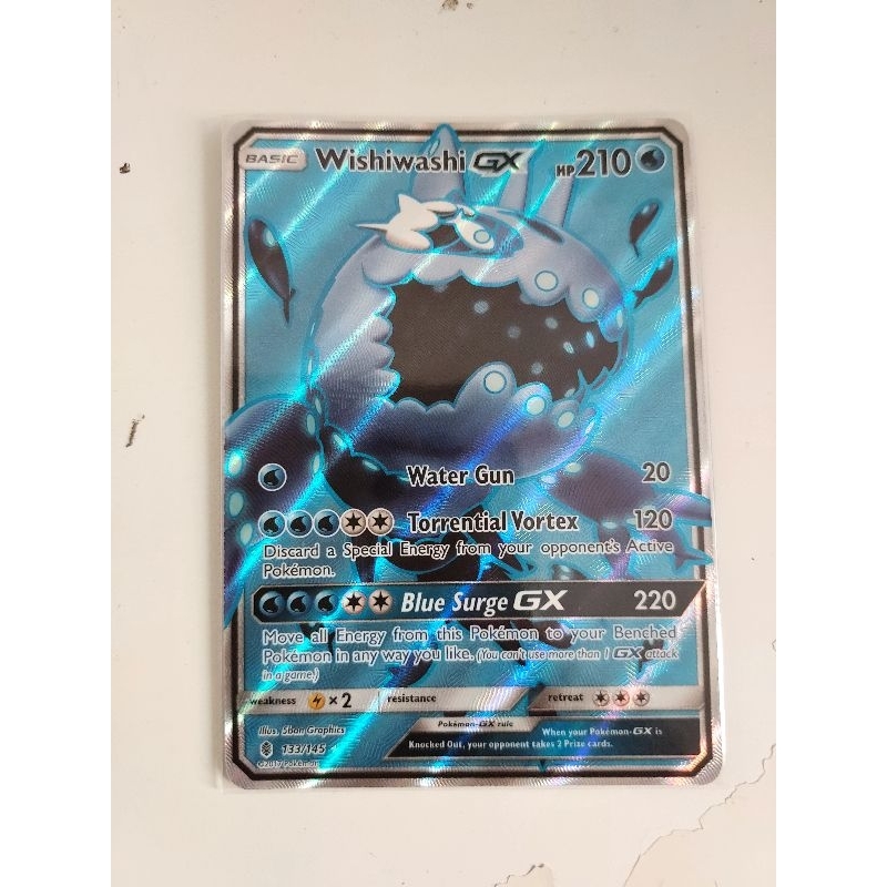 Pokemon wishiwashi gx full art guardian rising card | Shopee Singapore