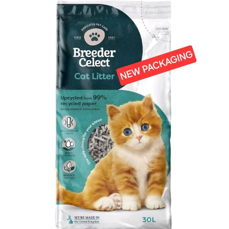 Breeder Celect Cat Litter - 30L ( $60 for 2 Bags )NEW PACKAGING ...