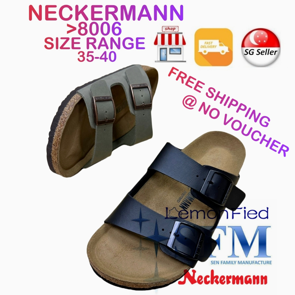 NECKERMANN 8006 SIZE 35-40 SANDAL Black Olive SG SELLER LOCAL INDOOR ...