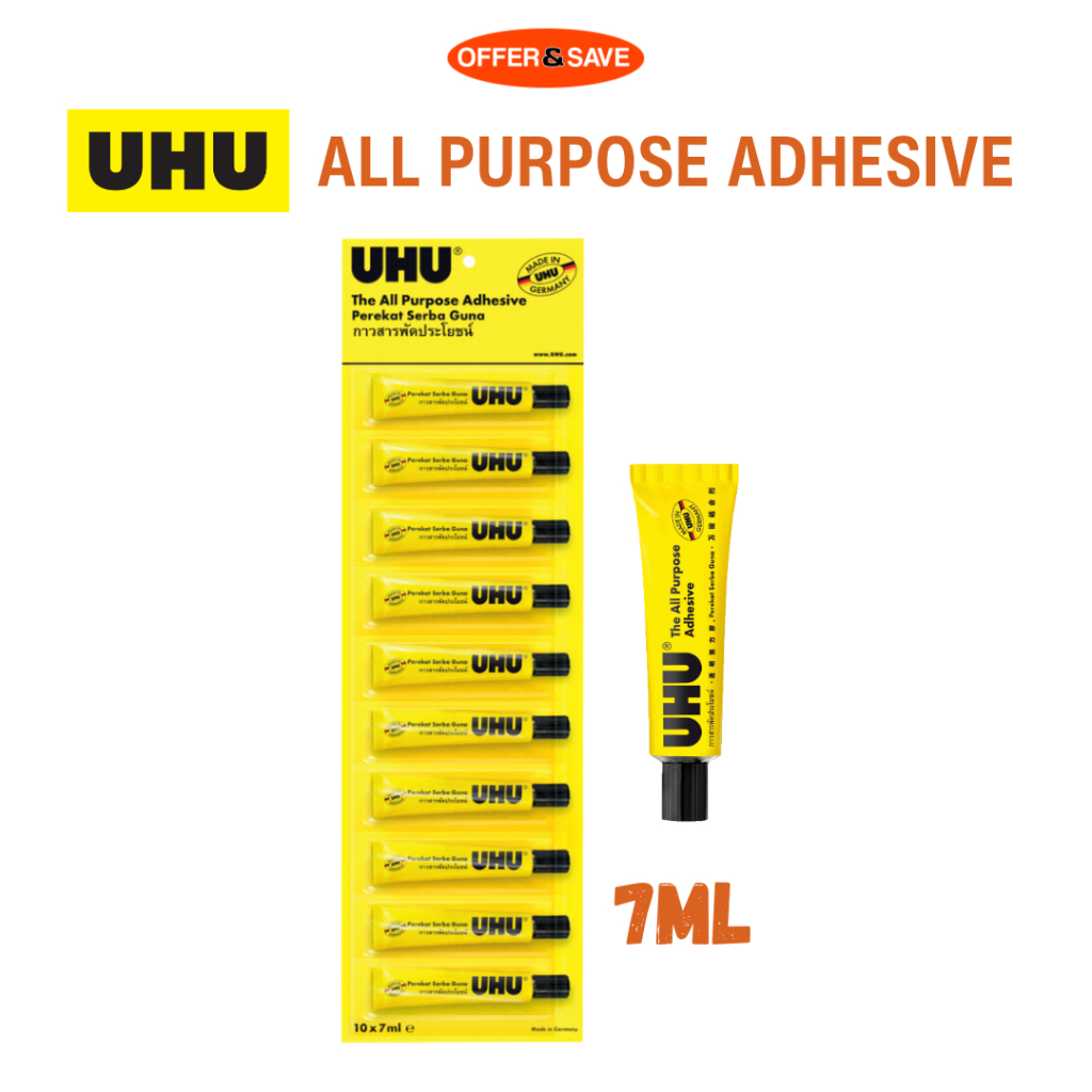 UHU All Purpose Adhesive Glue 7ml Shopee Singapore