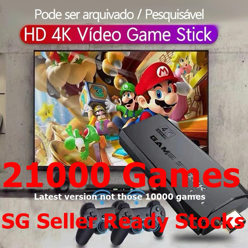 35000+ Retro Videospielkonsole Mit 2xWireless Controller 4K Hd 357946387276