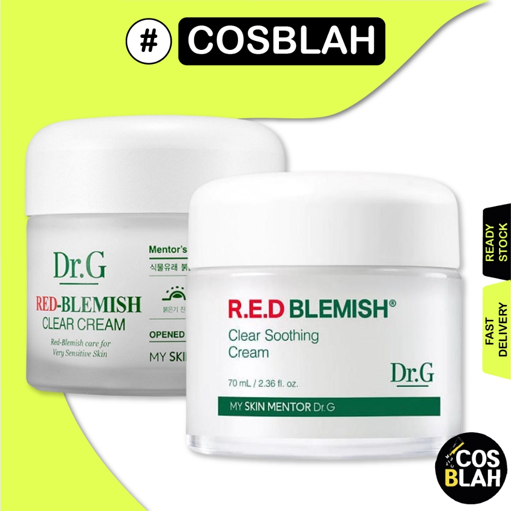 DR.G Red Blemish Clear Soothing Cream 70ml / Blemish Cream 70ml/ Soothing Cream 50ml+50ml(No Box