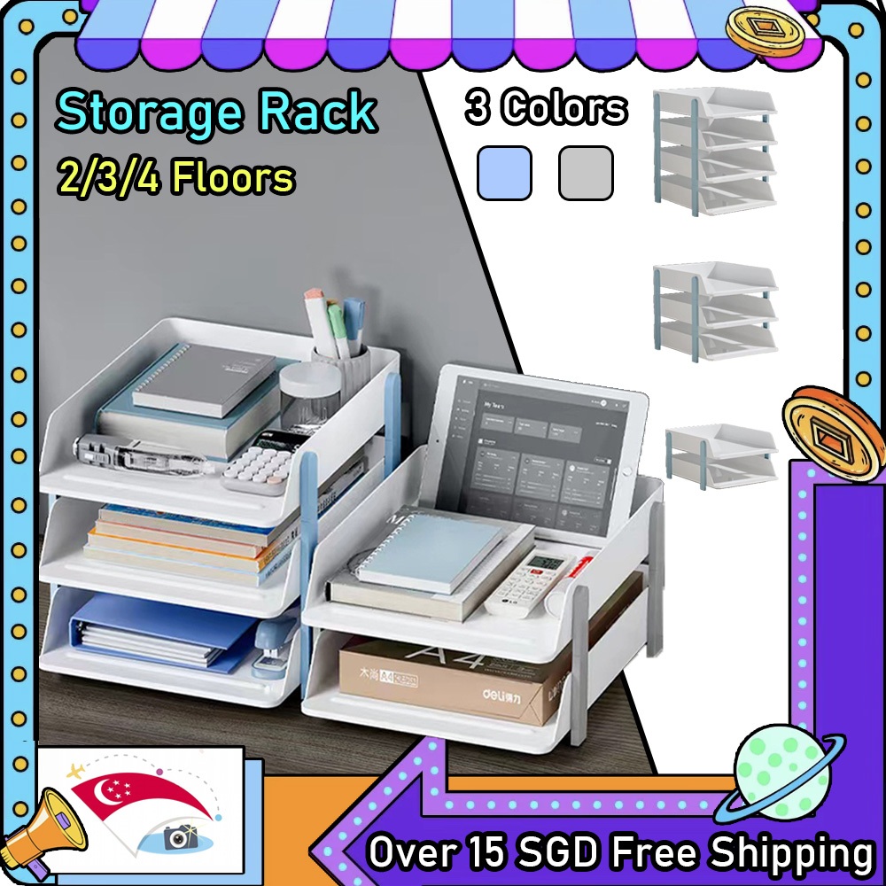 SG SELLER Document Tray A4 Stackable Desk Document Tray File Organiser ...