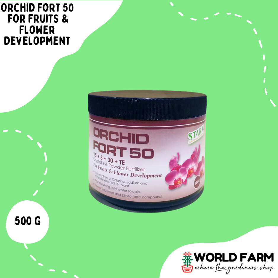 (500g) Orchid Fort 50 (NPK 15 + 5 + 30 + TE) Crystalline Powder ...