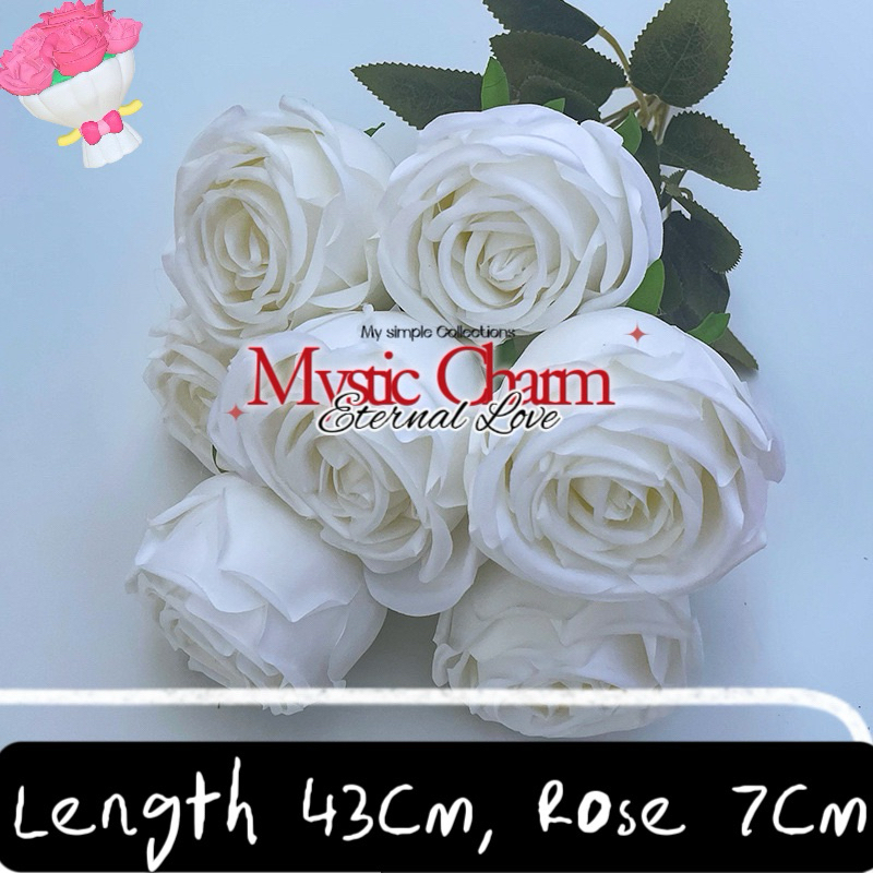 [SG Seller] Rose Artificial Roses Fake Flower Decoration Floral Wedding ...