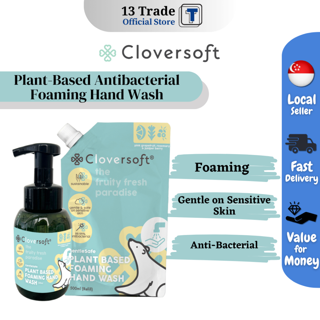 Cloversoft Foaming Hand Wash [500ml] | Shopee Singapore
