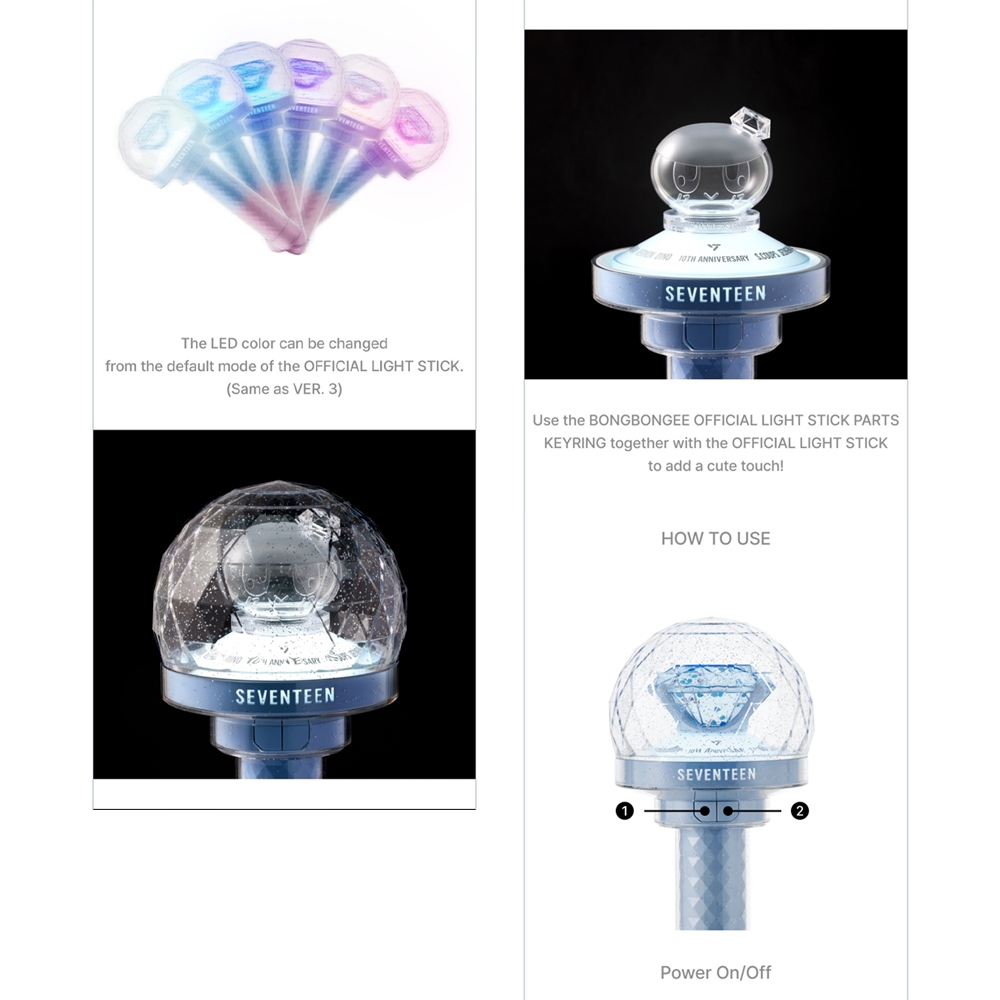 SEVENTEEN Official Light Stick ver.3 10th Anniv. | Shopee Singapore