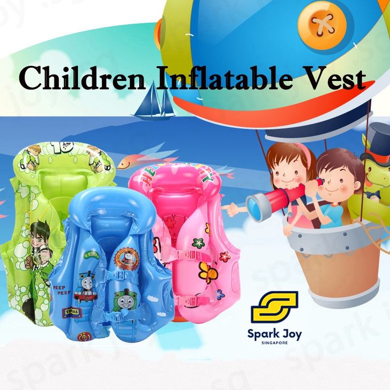 【SG】Children Summer Inflatable Swimming Vest life Jacket Thickened ...
