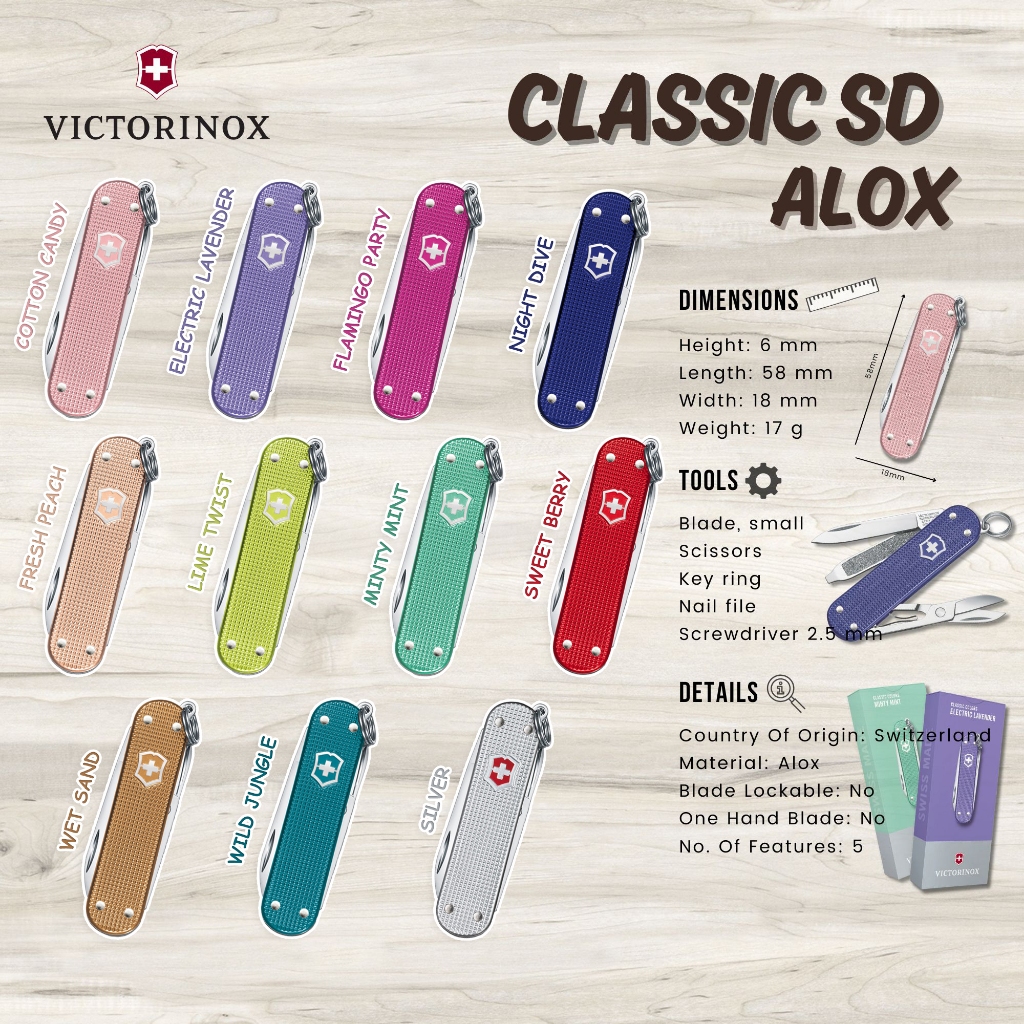 Victorinox Classic SD Alox | Multi-tool | Shopee Singapore