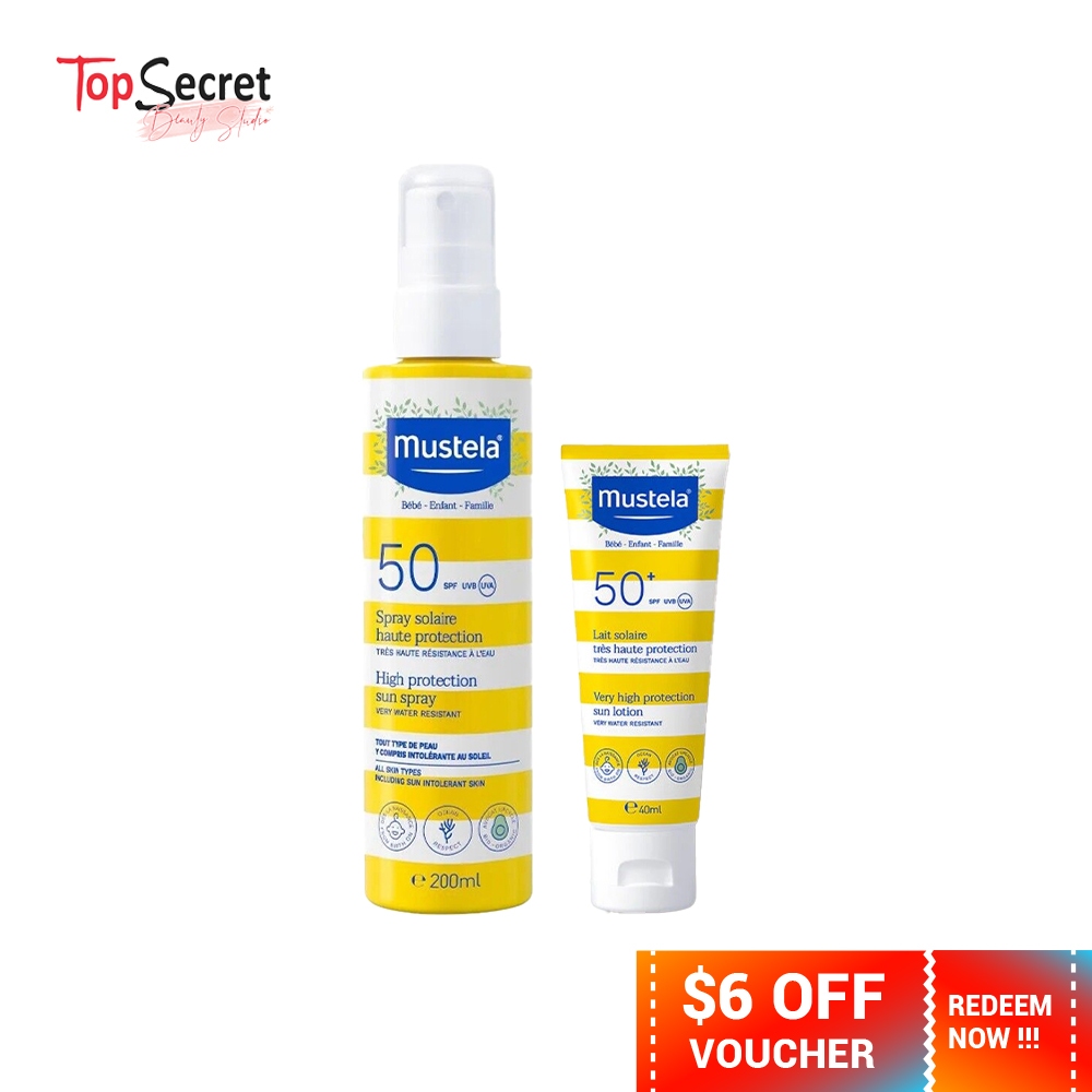 Mustela SPF50+ Very High Sun Protection Lotion 40ml 100ml Baby