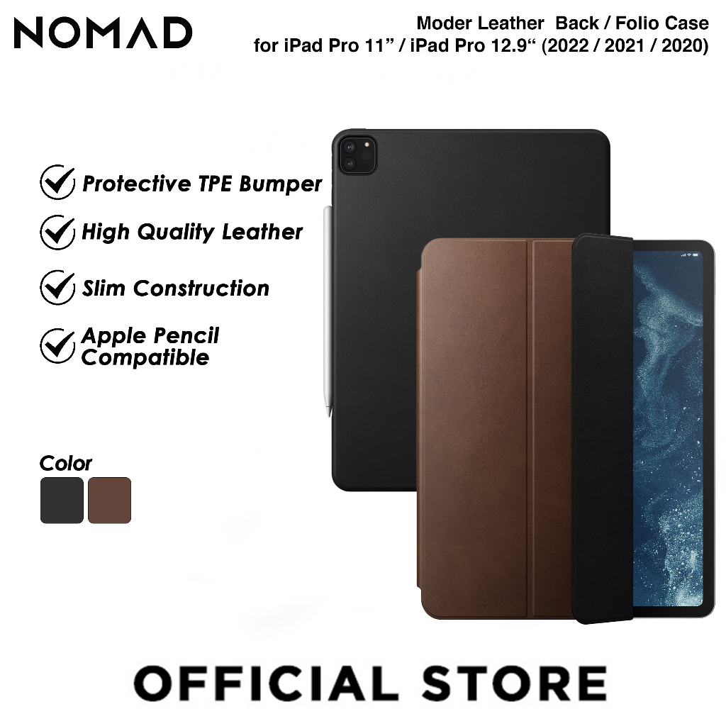 Nomad Rugged Folio Ipad Pro 11 NOMAD Modern Leather Folio Back