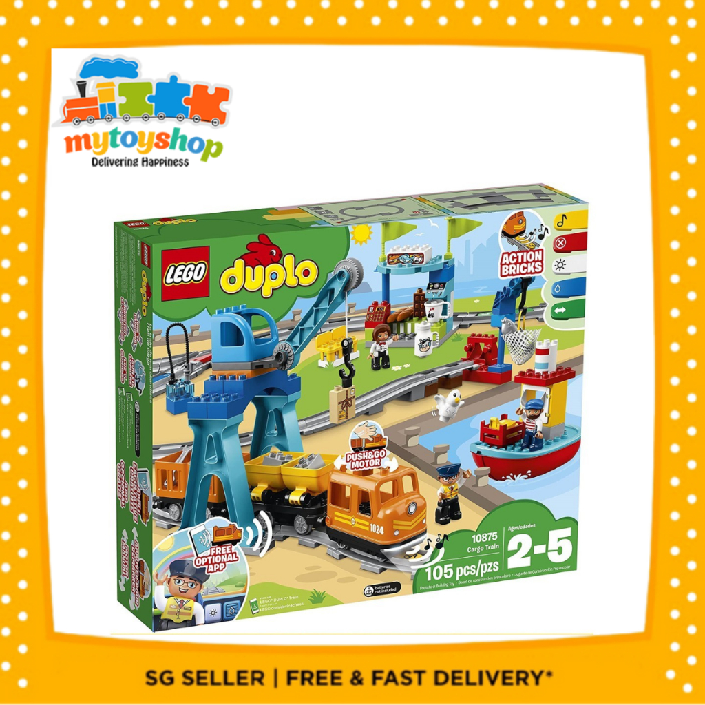 LEGO DUPLO 10875 Cargo Train Shopee Singapore