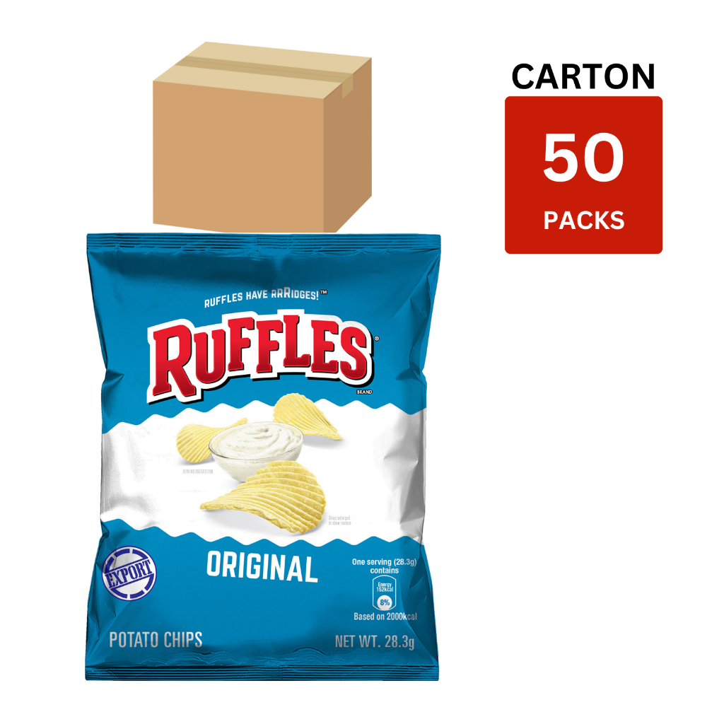 Ruffles Original Potato Chips Snacks 28.3g (Carton of 50) Shopee Singapore