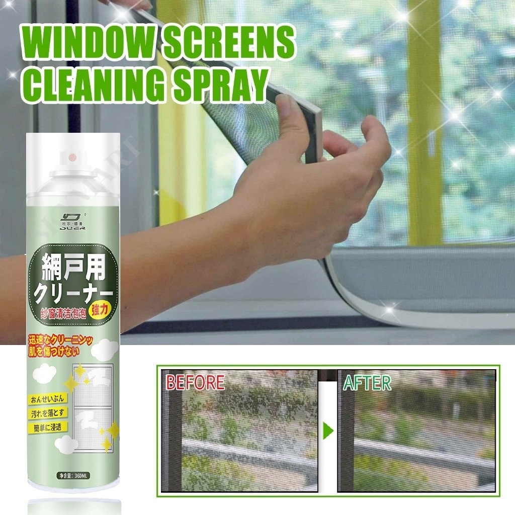 [SG STOCK] Window Screen Cleaning Spray Dust Removal Descaling Window ...