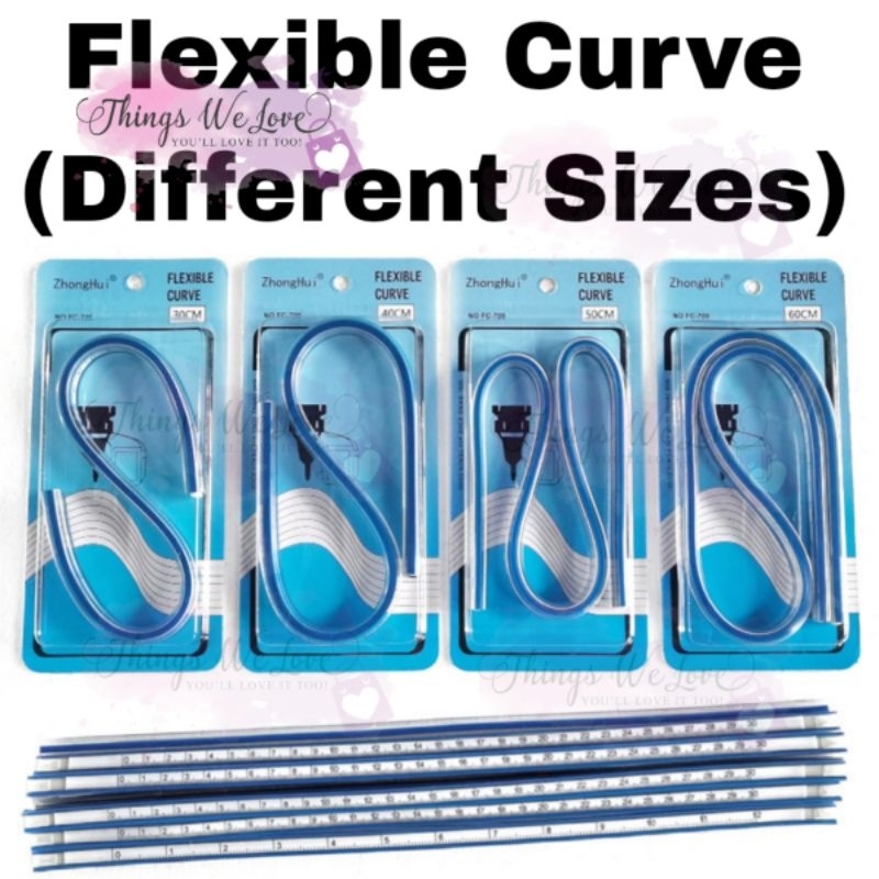 [SG] [FREE SHIP] Flexible Curve Bending Bendable Ruler Measure In cm ...