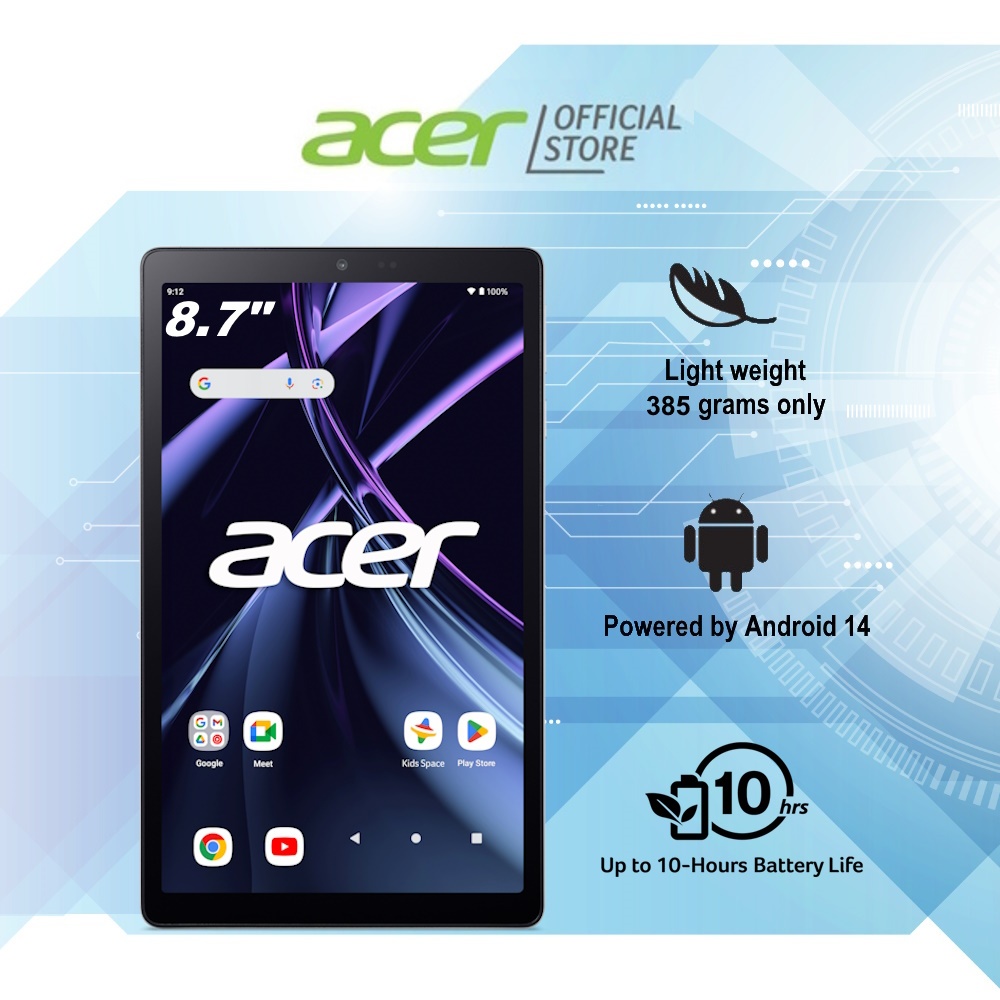 [New Android 14 Tablet] Acer Iconia Tab A811A5UZ 8.7” HD (800x1340