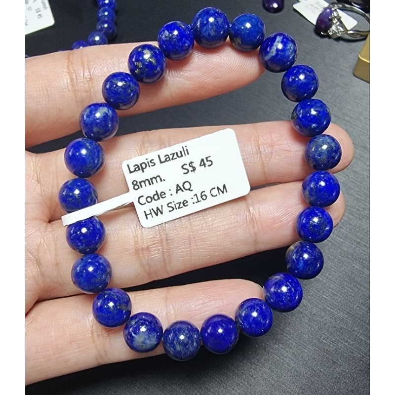 Eunegems Lapis Lazuli Bracelet Authentic Natural Color | Shopee