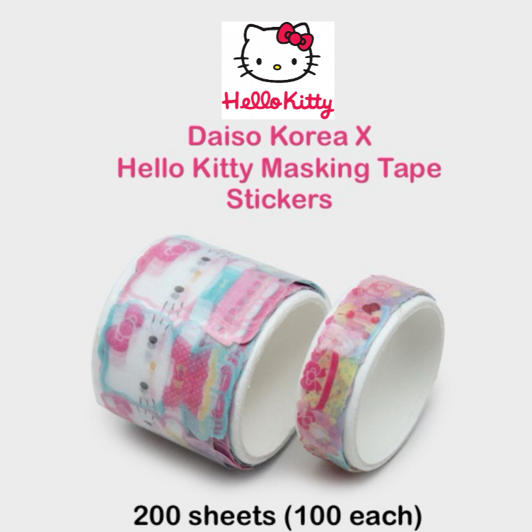 Hello Kitty Masking Tape (200 sheets) | Shopee Singapore