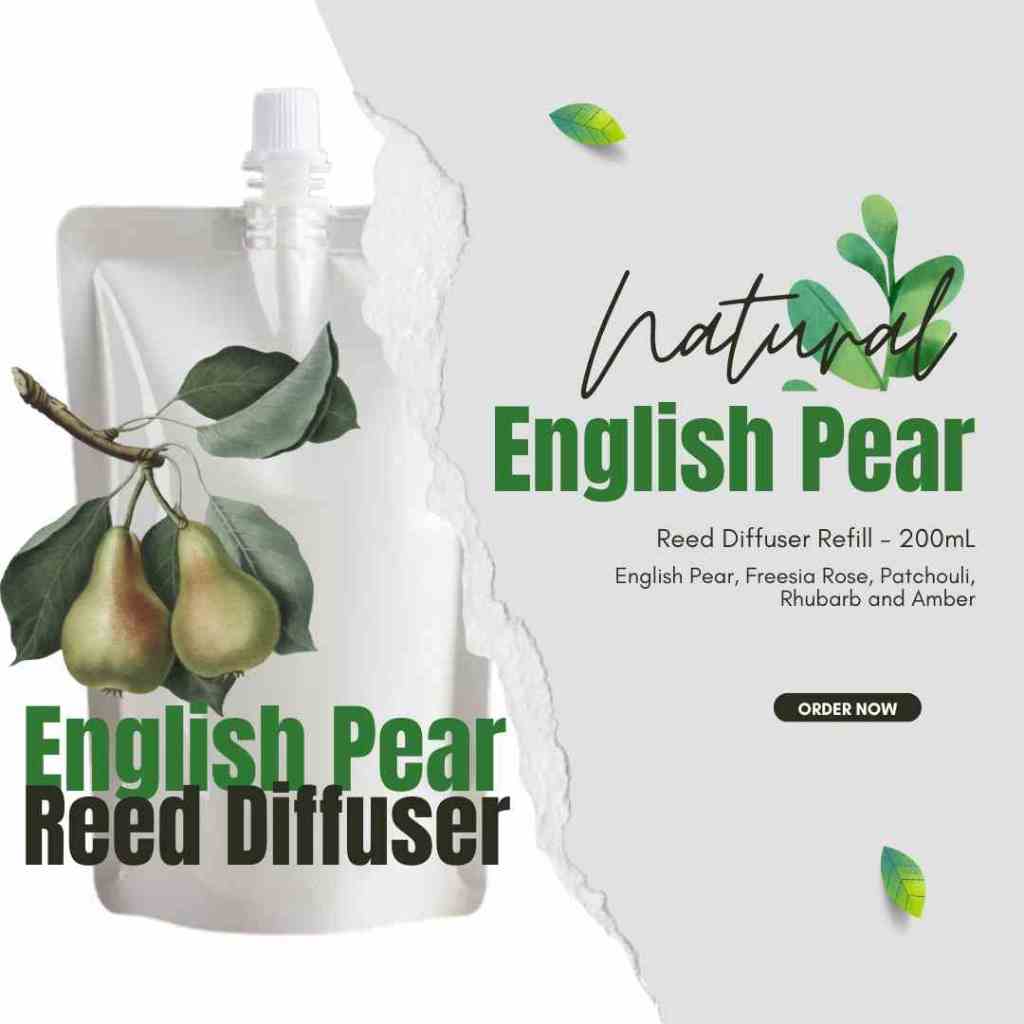 Bucket of Essence English Pear Reed Diffuser Refill 200mL | Shopee ...