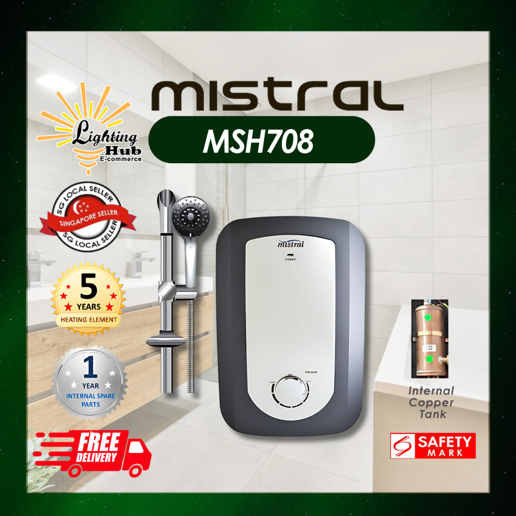 MISTRAL Instant Shower Heater Water Heater Copper Tank [MSH708