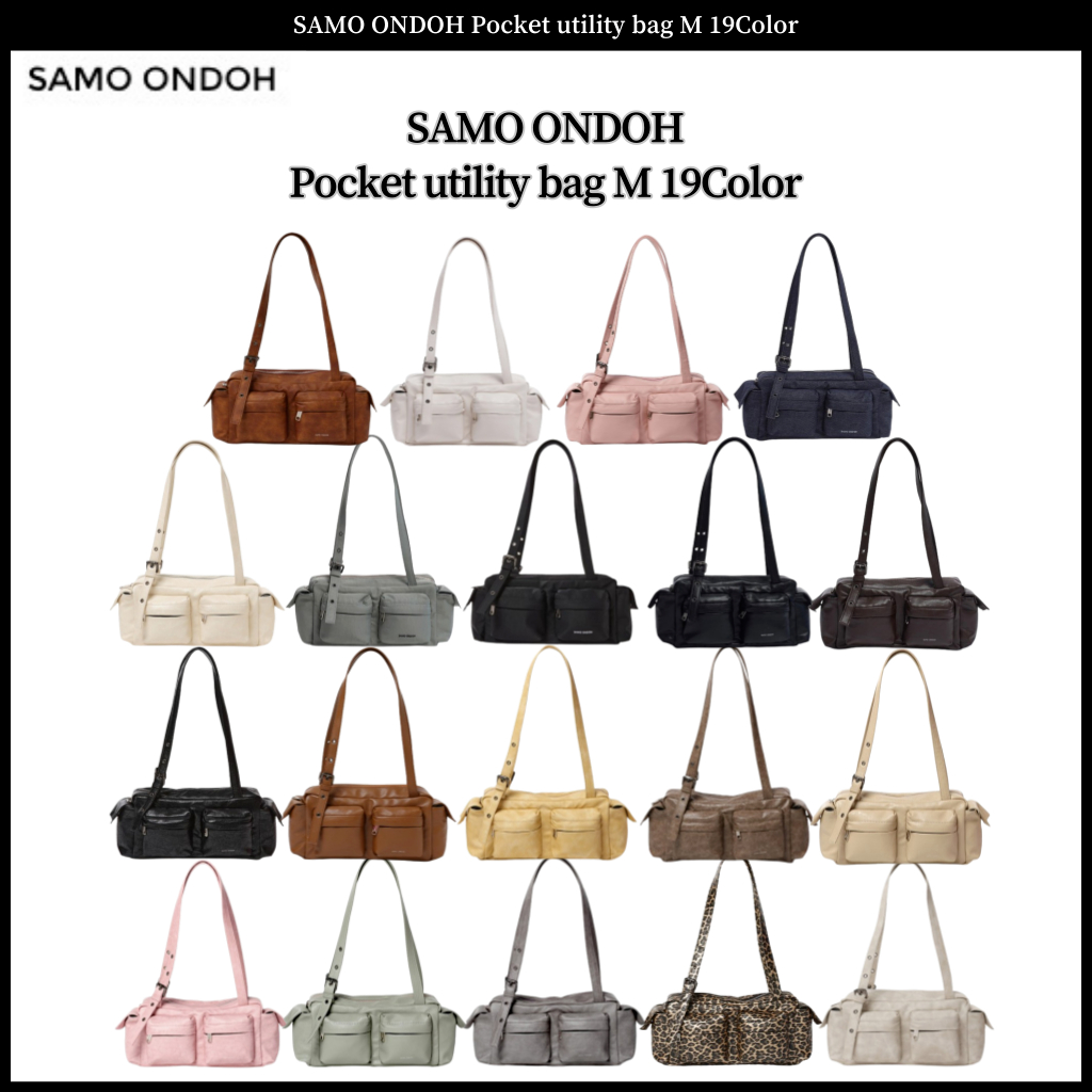 SAMO ONDOH Pocket utility bag M 23Color | Shopee Singapore