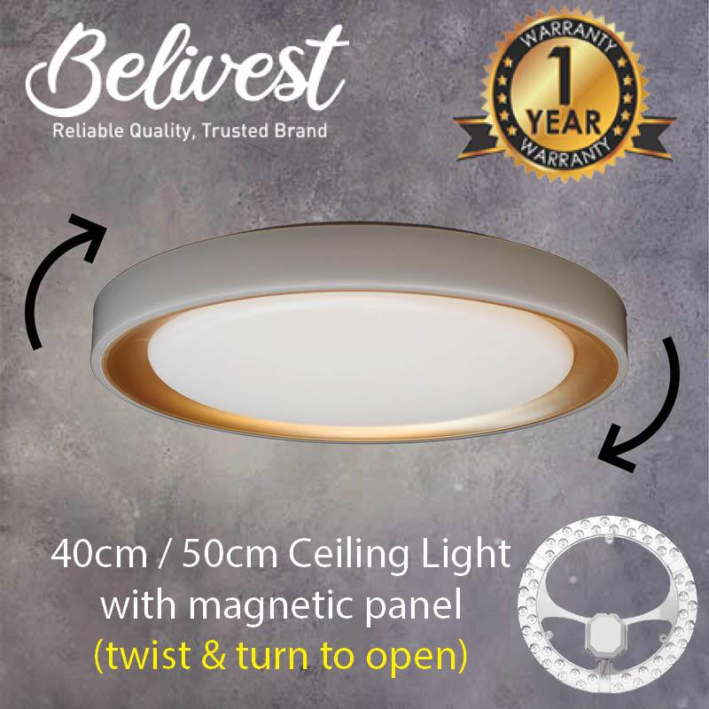 36W/40W/48W TRI COLOUR / DAYLIGHT 40cm/50cm LED Ceiling Light / Ceiling