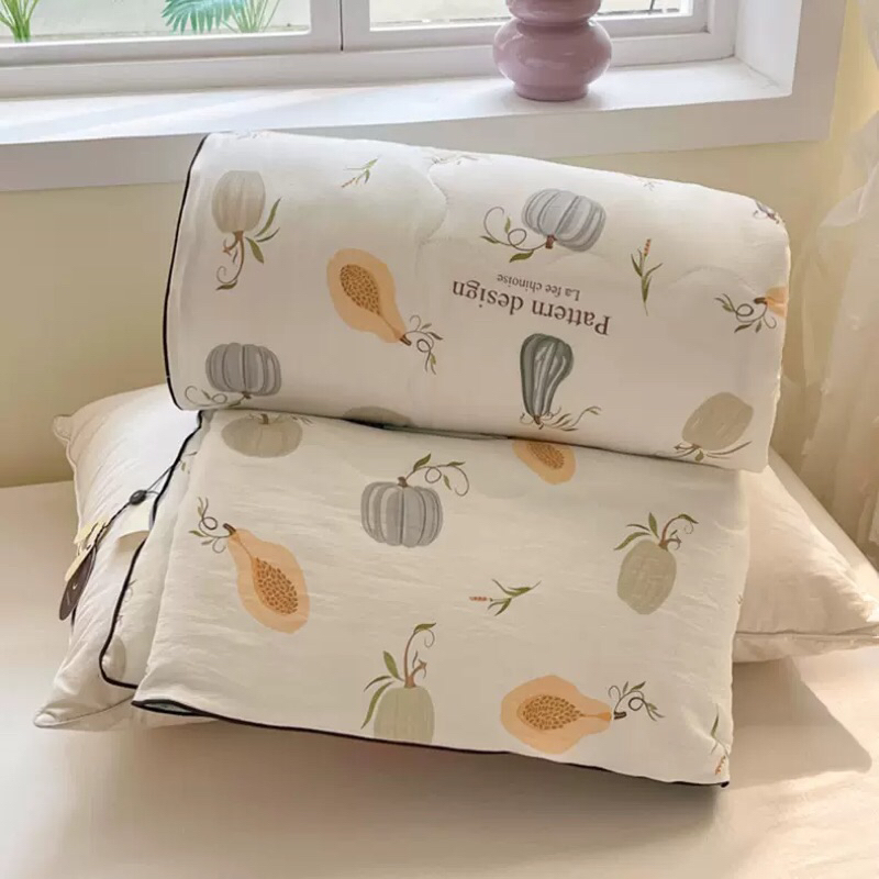 Cotton blanket double sale