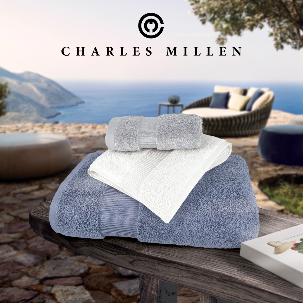 CHARLES MILLEN Signature Collection Egyptian Cotton Bath Towel MAIA VOIAGE series Shopee Singapore