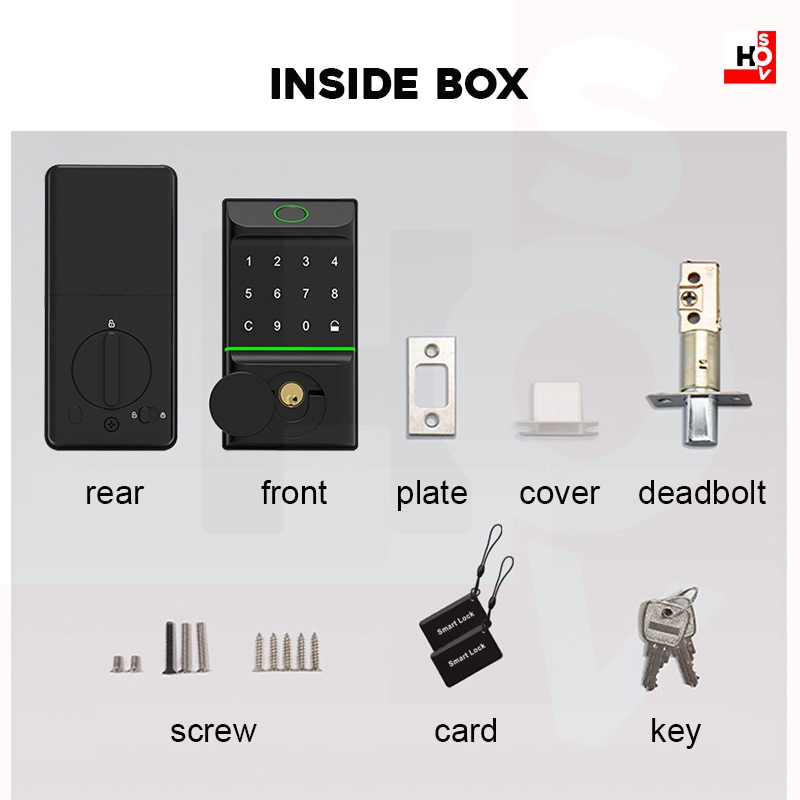 LOCAL SG NEW design Deadbolt Digital Lock 5 unlocking method App ...