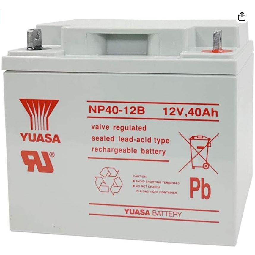 Yuasa Lead Acid Battery NP40-12 ( 12v 40Ah ) | Shopee Singapore