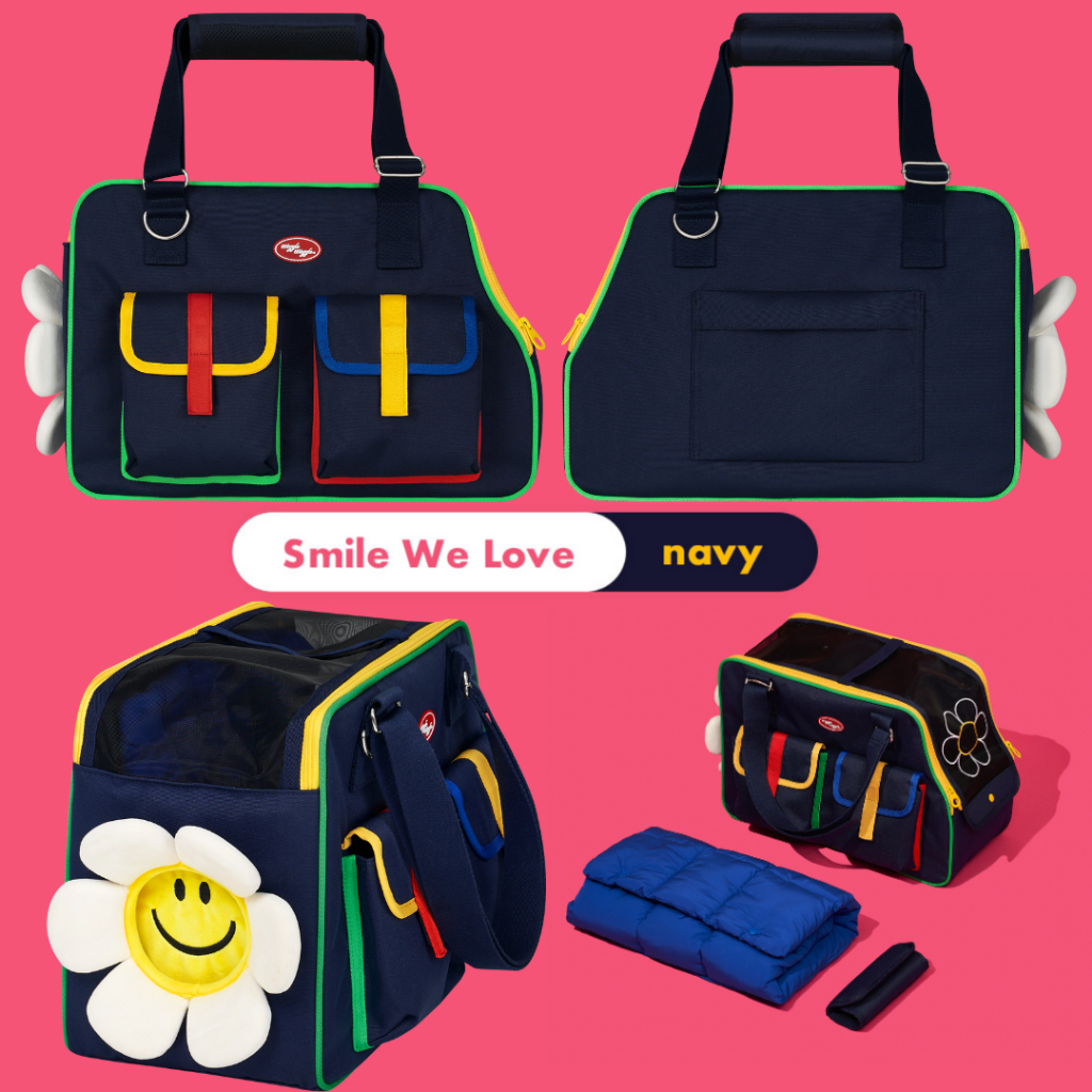 ❗️PRE-ORDER❗️[PETHROOM x wiggle wiggle] Pet Carrier - Smile we