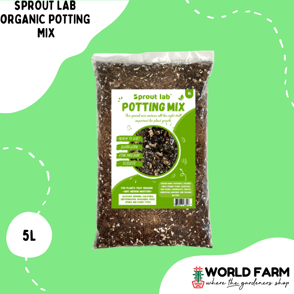 SPROUT LAB ORGANIC POTTING MIX FOR INDOOR AND OUTDOOR PLANTS- 5L ...