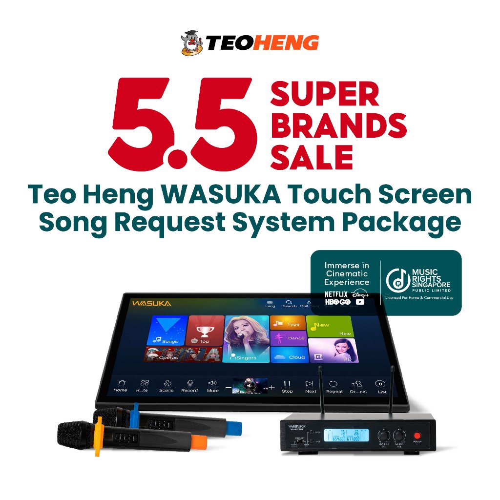 Teo Heng WASUKA Home Karaoke Touch Screen Song Request System Shopee