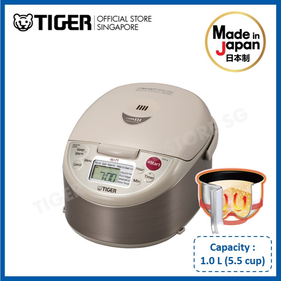 Tiger 1.0L Induction Heating Rice Cooker JKWA10S Shopee Singapore