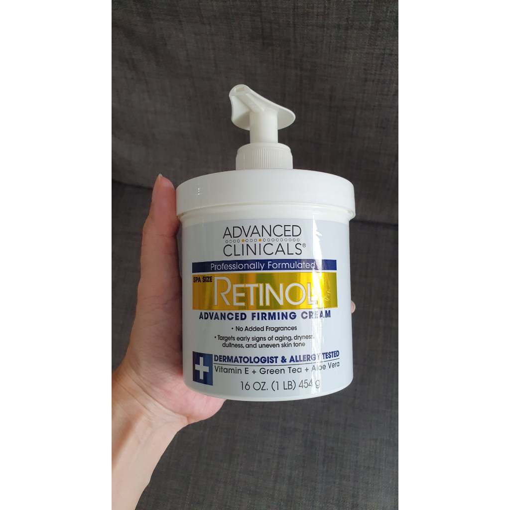thumbnail image 2 of Advanced Clinicals Retinol + Niacinamide Anti-Aging Cream – Spa Size 444ml (15 Fl Oz) Face & Body 2 of 3