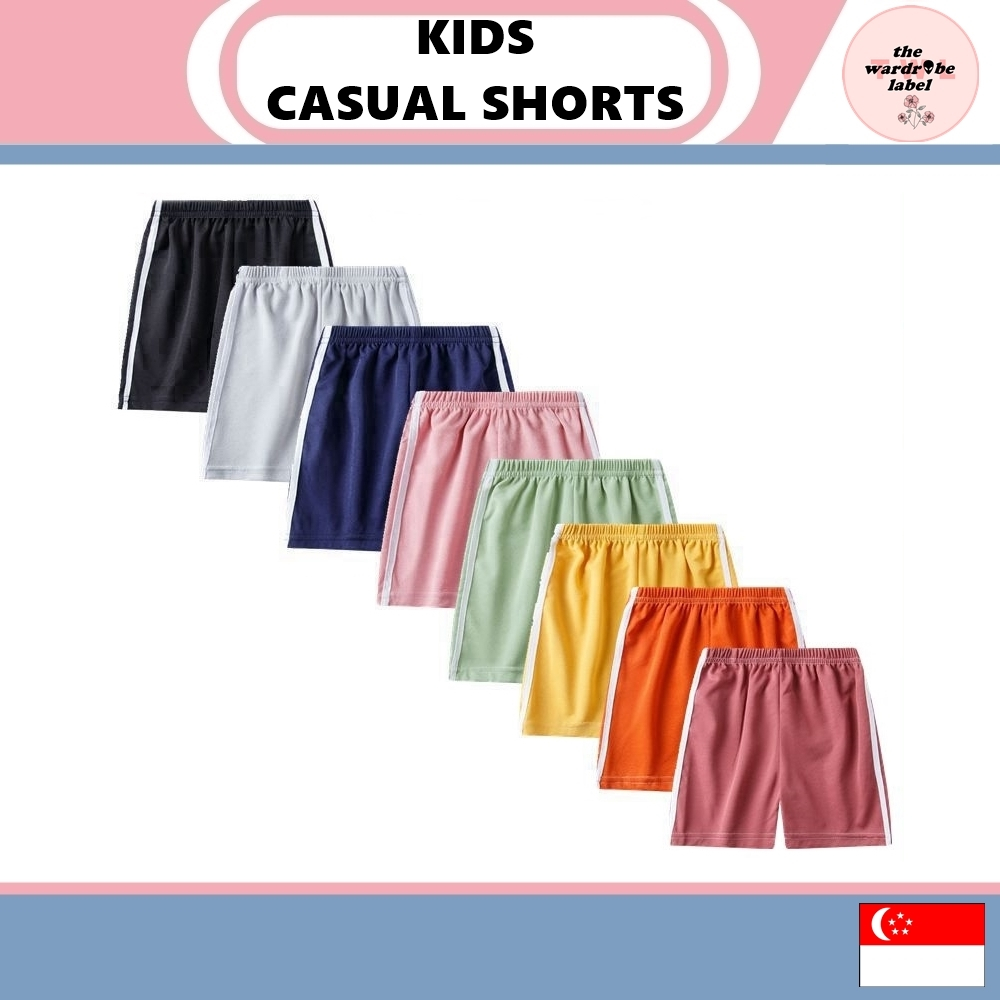 Children Solid Color Plain Various Color Shorts