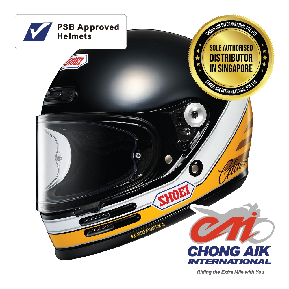 セキュリティ・セーフティ SHOEI GLAMSTER ONGOING PROMO] SHOEI Glamster [PSB APPROVED] | Shopee Singapore
