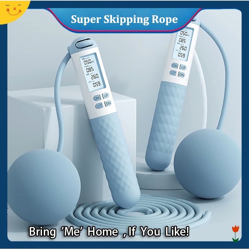 2in1 Smart Skipping Rope Cordless with Digital Counter Professional ...